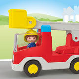 Playmobil JUNIOR ladder unit fire truck toy, imported from the UK