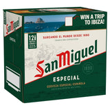 San Miguel premium lager beer 5% ABV bottles, UK version