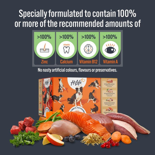 HiLife wet dog food variety pack 32 x 150g, UK version