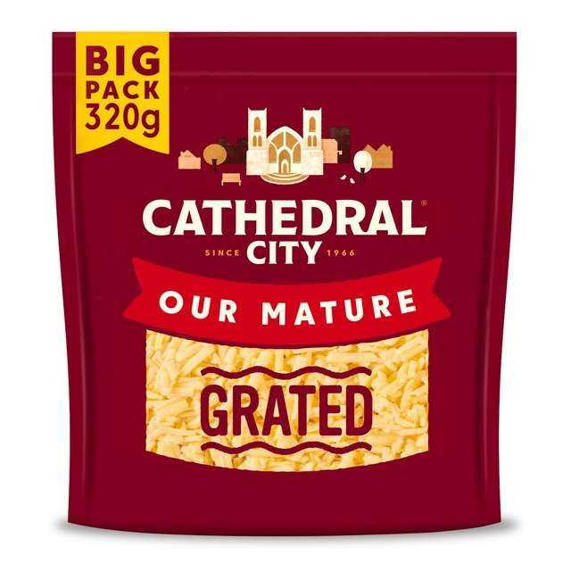 Cathedral City Mature Grated Cheddar Cheese 320g - British product