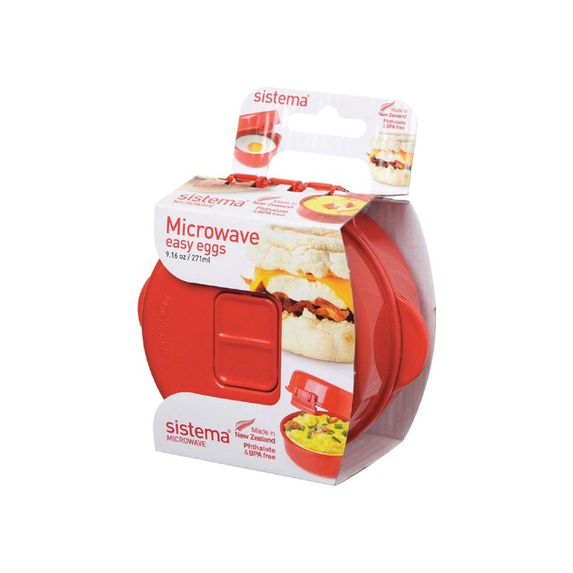 Sistema microwave egg cooker with pressure release vent 271ml (British brand)