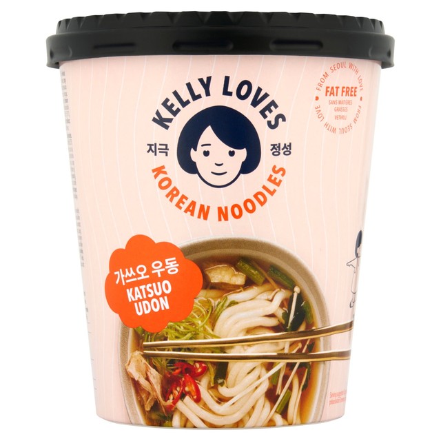 Kelly Loves Korean Katsuo Udon Noodles 186g, UK version