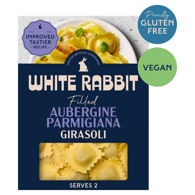 White Rabbit aubergine parmigiana gluten free pasta 250g (British brand)