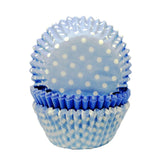 Anniversary House pastel blue gingham cupcake cases 75, imported from the UK