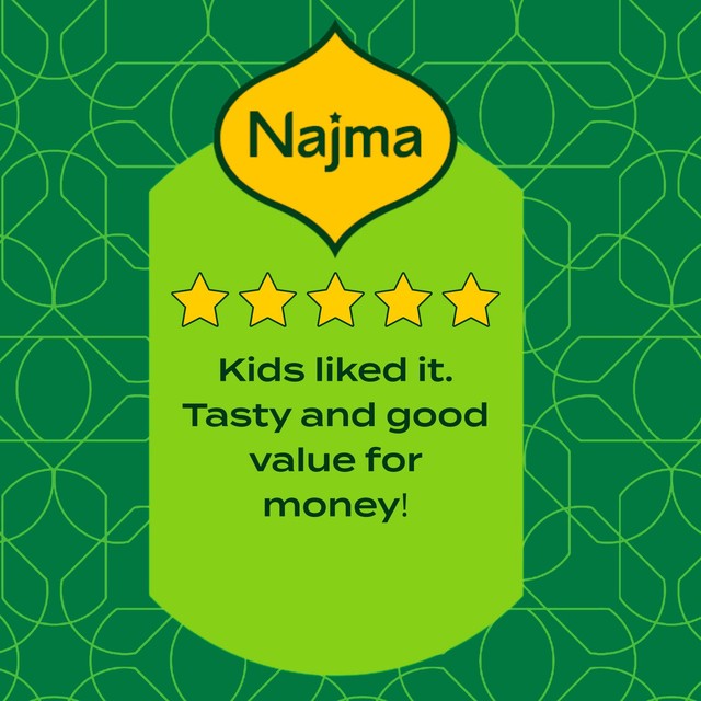 Najma smoked and cooked chicken sausages 400g, imported from the UK