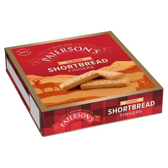 Paterson's classic shortbread fingers biscuits - British product