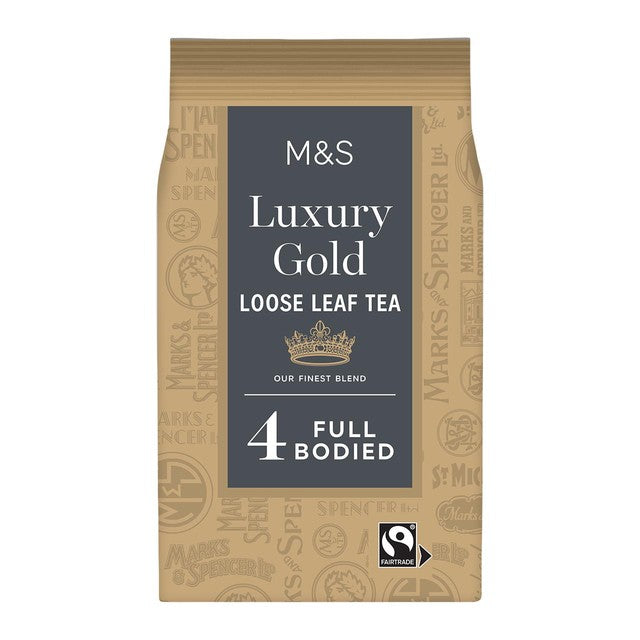 M&S gold loose tea 250g, imported from the UK