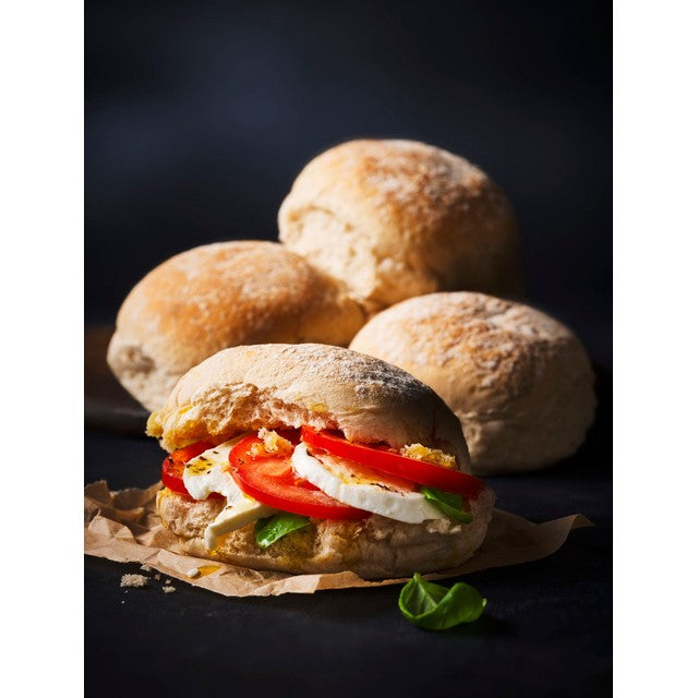 M&S weiße Brötchen 4er Pack je 75g, importiert aus Großbritannien