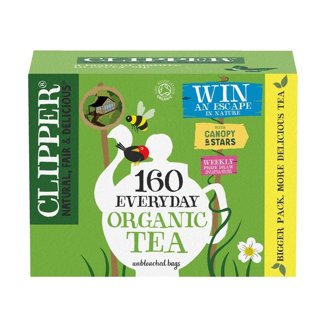 Clipper organic everyday black tea bags 160 count - British product
