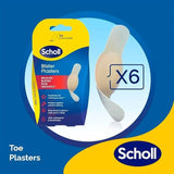Scholl Toe Blister Plasters 6 Pack (British brand)