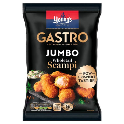 Young's Gastro Jumbo Scampi mit ganzen Schwanzteilen, gefroren, 230 g