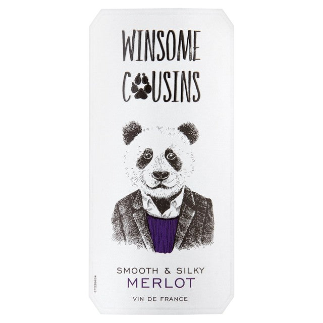 Winsome cousins Merlot 75cl bottle (British brand)