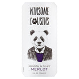 Winsome cousins Merlot 75cl bottle (British brand)