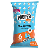 Propercorn lightly sea salted popcorn 6 x 10g multipack, imported from the UK