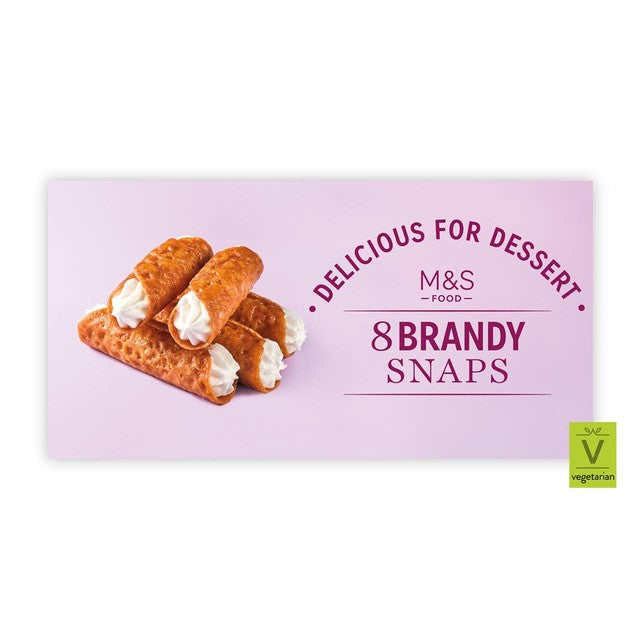 M&S brandy snaps biscuits 100g, imported from the UK