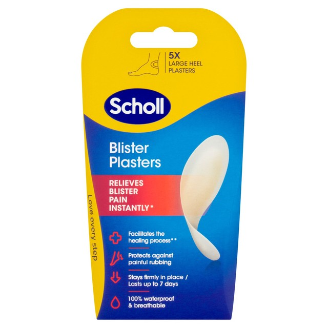 Scholl Large Heel Blister Plasters 5 Pack (British brand)