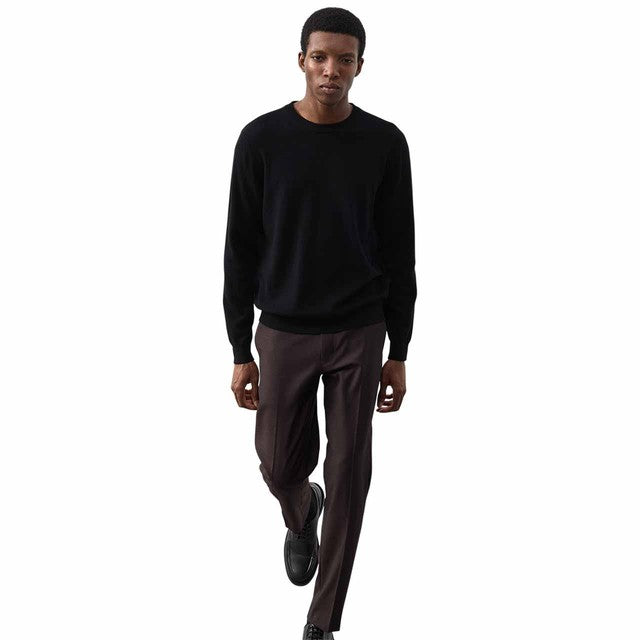 M&S men's cashmere jumper in black, size S, imported from the UK