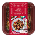 M&S beef & black bean sauce meal 350g, imported from the UK