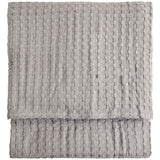 M&S cotton throw waffle weave light grey, imported from the UK