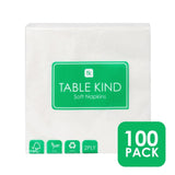 Talking Tables white paper napkins 100 pack 33cm (British brand)