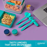 Sistema To Go cutlery travel set with storage case (British brand)