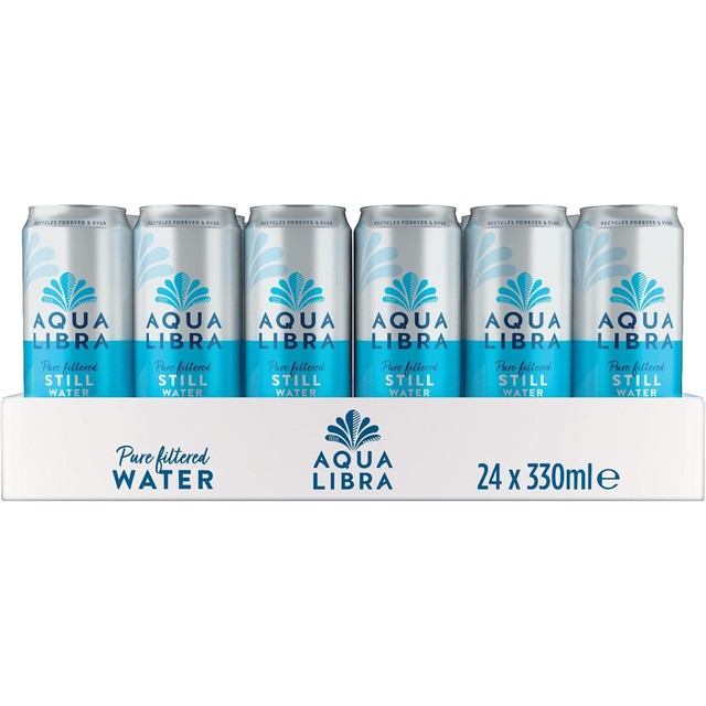 Aqua Libra still filtered water cans 330ml - British product