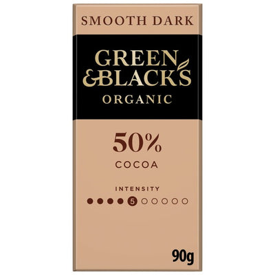 M&S Green & Black's Smooth 50% Dark Chocolate Bar 90g- Buy online at McGrocer