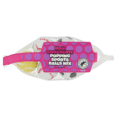 Sainsburys Sainsburys Milk Chocolate Popping Sports Balls Mix 75g- Buy online at McGrocer
