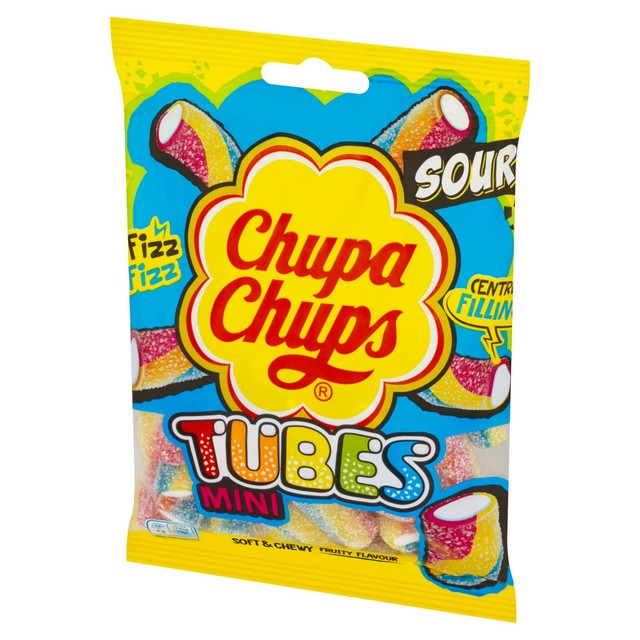 Chupa Chups Sour Mini Tubes soft candies 130g - British product