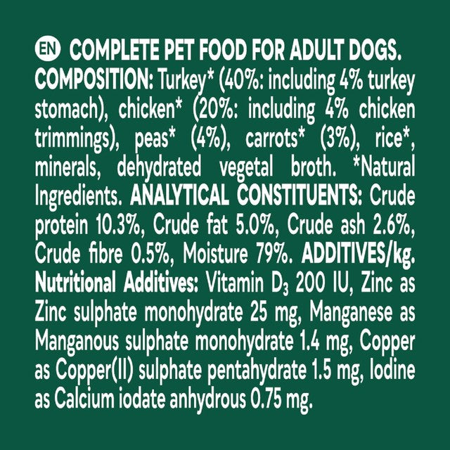 Natures Menu mixed variety dog food pouches 8 x 300g, imported from the UK