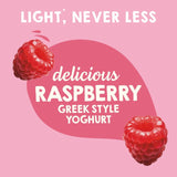 Light & Free raspberry Greek style yogurt 4 x 115g, UK version