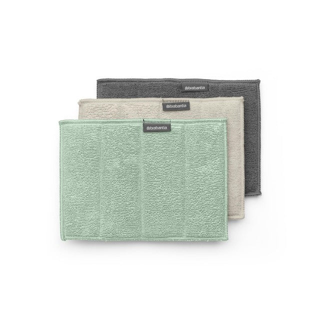 Brabantia microfibre cleaning pads set of 3 16x22 cm (British brand)