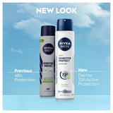 NIVEA MEN Sensitive Protect Anti-Perspirant Spray 250ml, imported from the UK