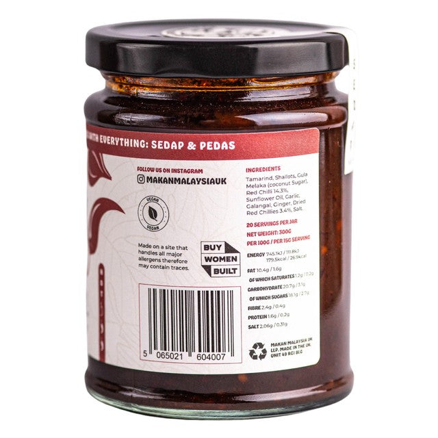 Makan Malaysia The Sambal chilli sauce jar (British brand)