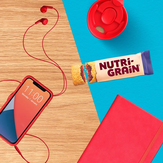 Kellogg's Nutrigrain blueberry cereal bars, UK version
