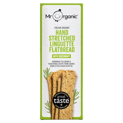 M&S Mr Organic Rosemary Linguette Flatbread Italian Flatbread 150g- Buy online at McGrocer