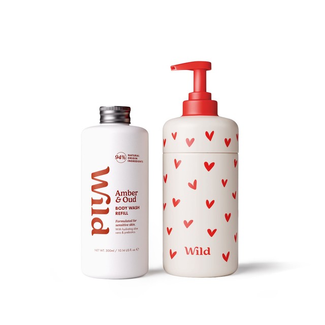 Wild Amber Oud body wash starter pack (British brand)