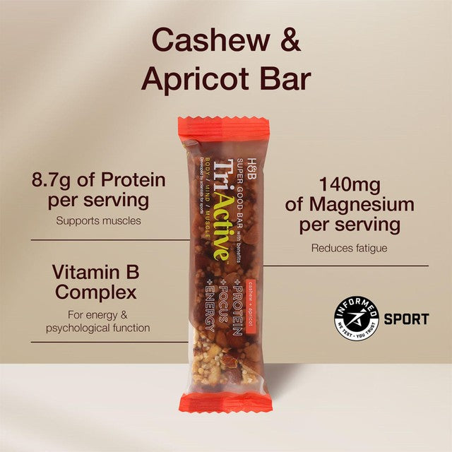 Holland & Barrett protein bar cashew & apricot 50g (British brand)