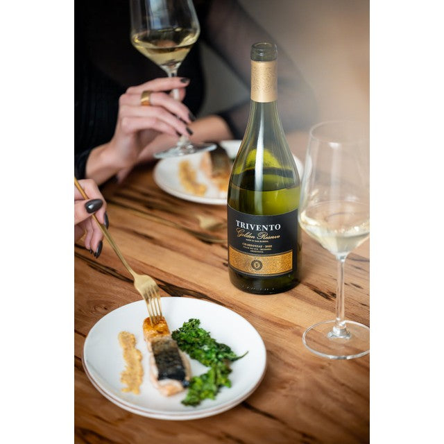 Trivento Golden Reserve Chardonnay white wine (British brand)