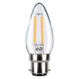 TCP clear bayonet 40W LED filament candle light bulb (British brand)