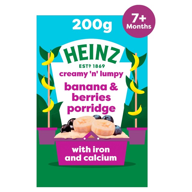 Heinz Banana Berries baby porridge 200g, UK version