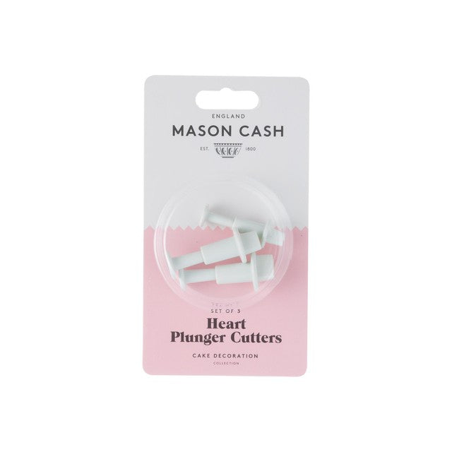 Rayware mini heart plunger cutters set of 3, imported from the UK