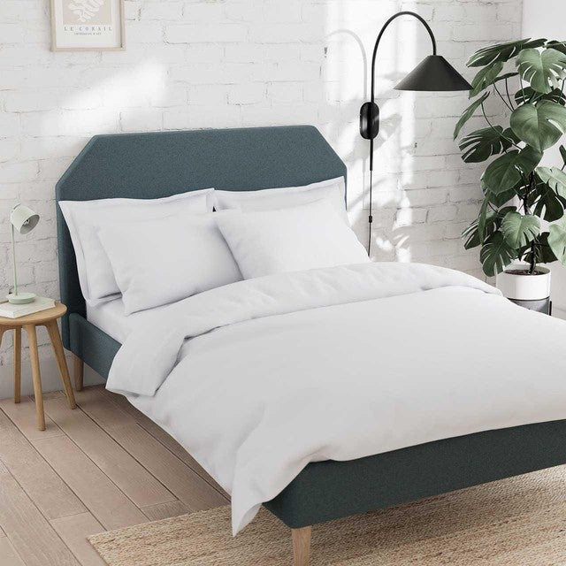M&S Cotton Rich Duvet Cover 6 ft White, imported from the UK