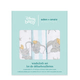 Aden + Anais Dumbo muslin washcloths 30x30cm - British product