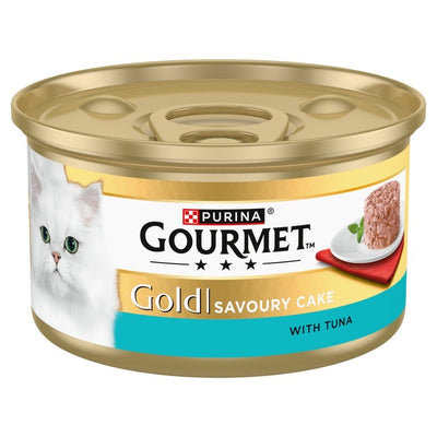 M&S Gourmet Gold Savoury Cake Tuna Wet Cat Food 85g- Buy online at McGrocer