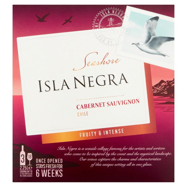Isla Negra Cabernet Sauvignon Boxed Wine 2.25L, UK version