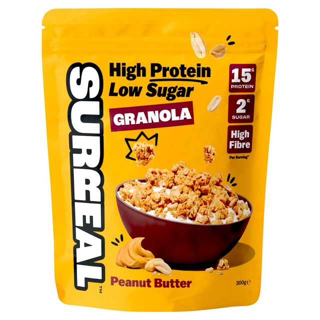 Surreal peanut butter granola high protein cereal - British product