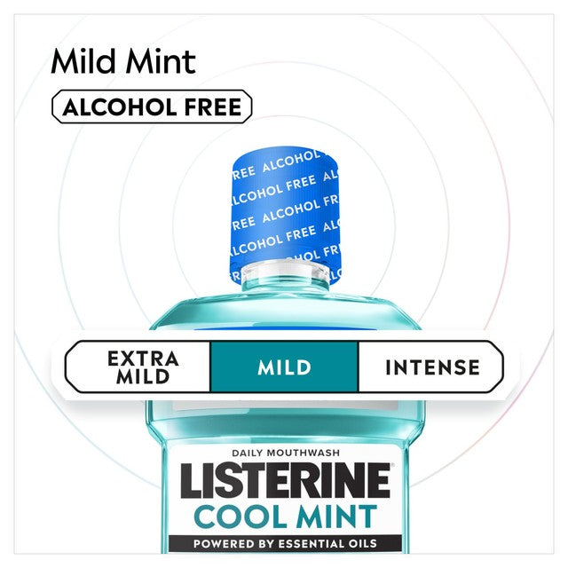 Listerine Cool Mint alcohol free mouthwash (British brand)