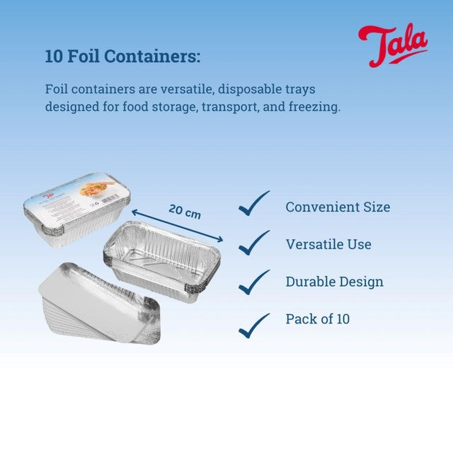 Tala foil container with lids 20cm (British brand)