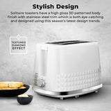 Tower Solitaire 2 slice toaster white (British brand)